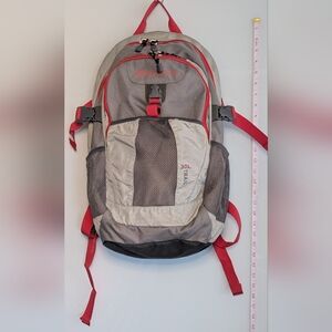 Eddie Bauer 30L Trail Gray and Red Backpack